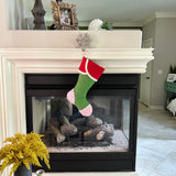 Red and Green Christmas Stocking - Style A
