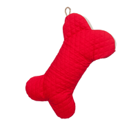 Red Quilted Dog Bone Stocking