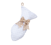 White Dot Minky Fish Stockings for Cats