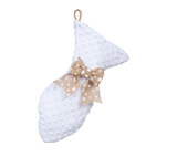White Dot Minky Fish Stockings for Cats