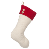 Quilted Stocking with Red Cuff - Style C