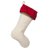 Quilted Stocking with Red Accents - Style L