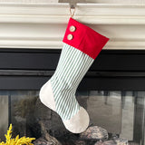 Red and Green Christmas Stocking - Style D