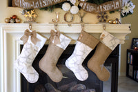 Starfish Christmas Stockings - Style D