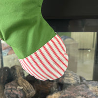 Red and Green Christmas Stocking - Style J